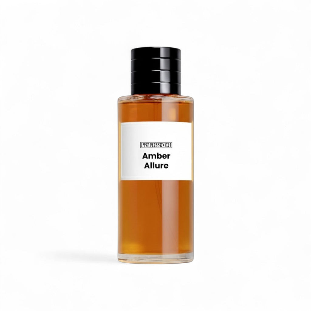 Amber Allure Extrait de Parfum — warm amber, honey and spice luxury unisex fragrance bottle