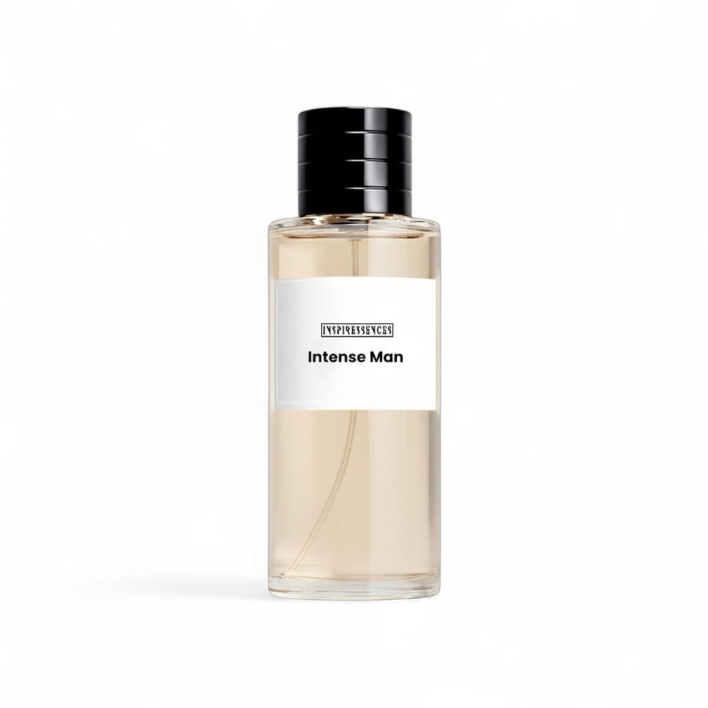 Intense Man Extrait de Parfum — iris, lavender and cedar luxury men's fragrance bottle