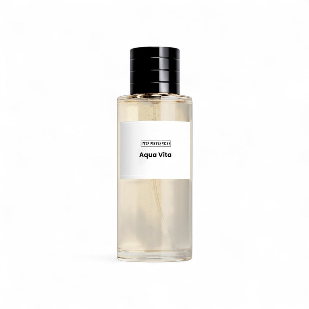 Aqua Vita Extrait de Parfum — bergamot, sea notes and incense luxury men's fragrance bottle
