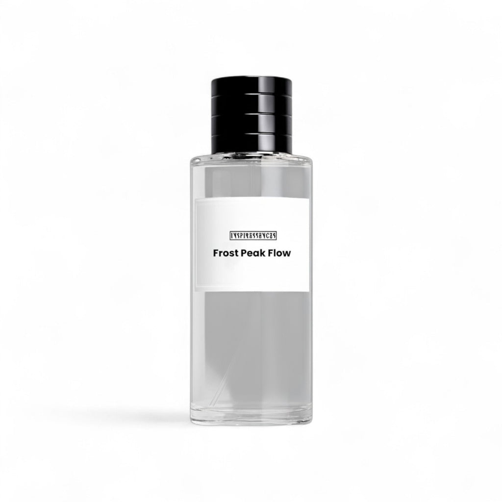 Frost Peak Flow Extrait de Parfum — bergamot, green tea and sandalwood luxury unisex fragrance bottle