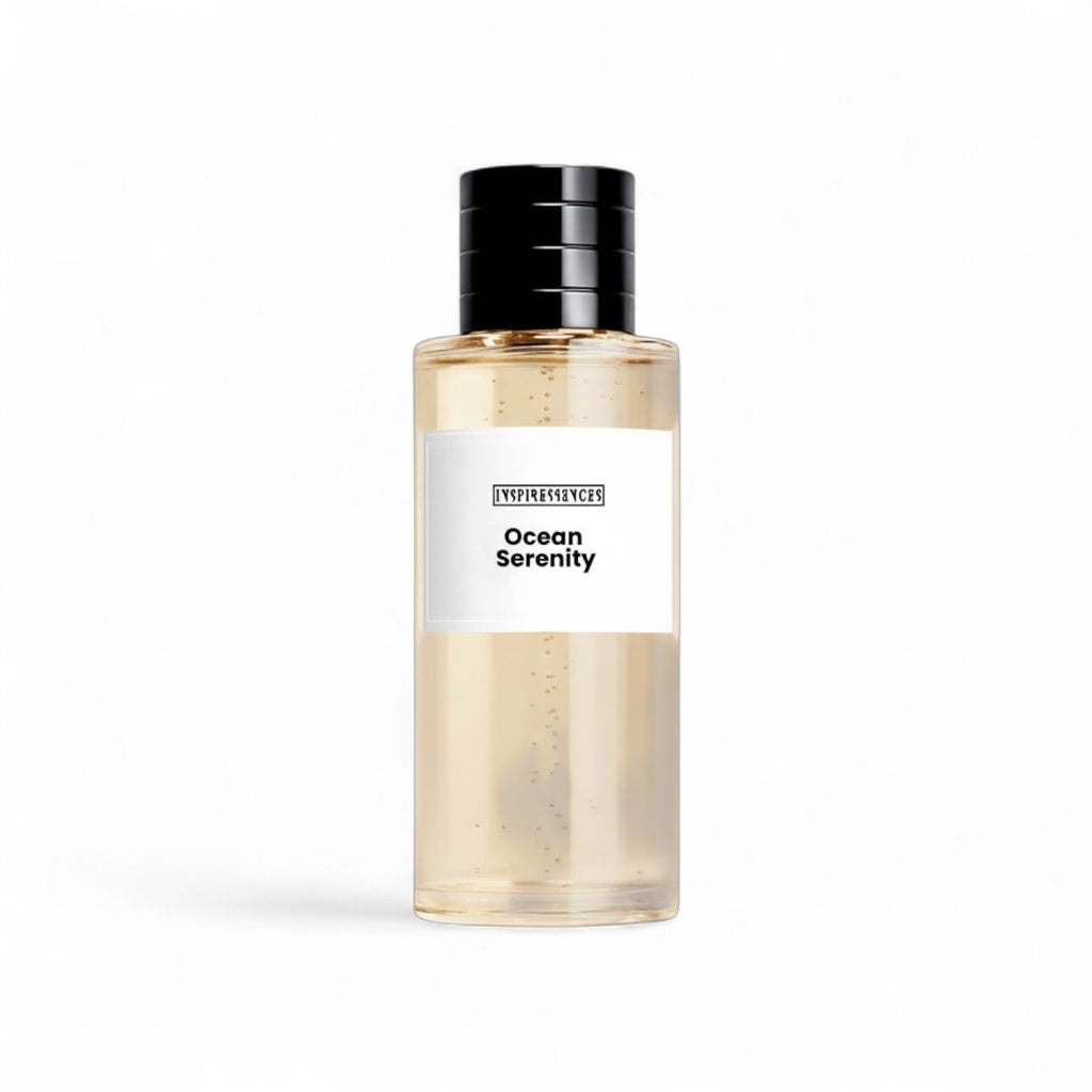 Ocean Serenity Extrait de Parfum — citrus, apricot and rose luxury unisex fragrance bottle