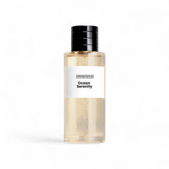 Ocean Serenity Extrait de Parfum — citrus, apricot and rose luxury unisex fragrance bottle